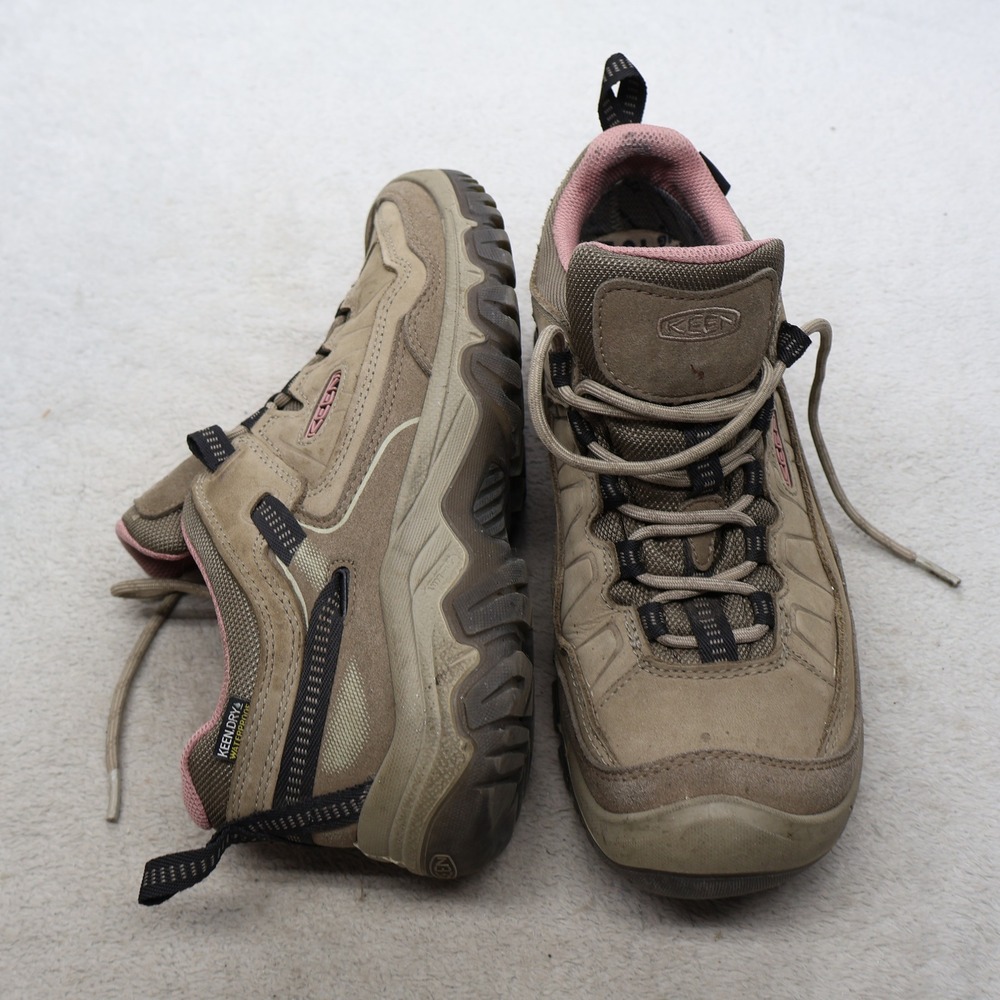 Keen Women 10 Hiking Shoes Brown Targhee II Waterproof Suede Leather Trail